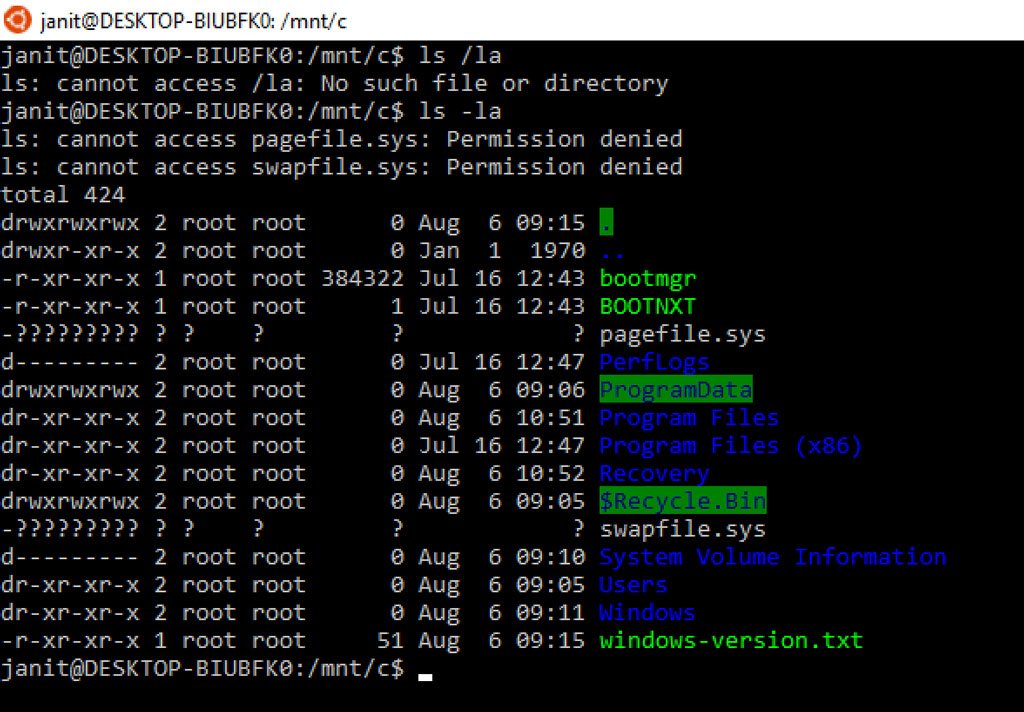 box drive access from windows subsystem for linux